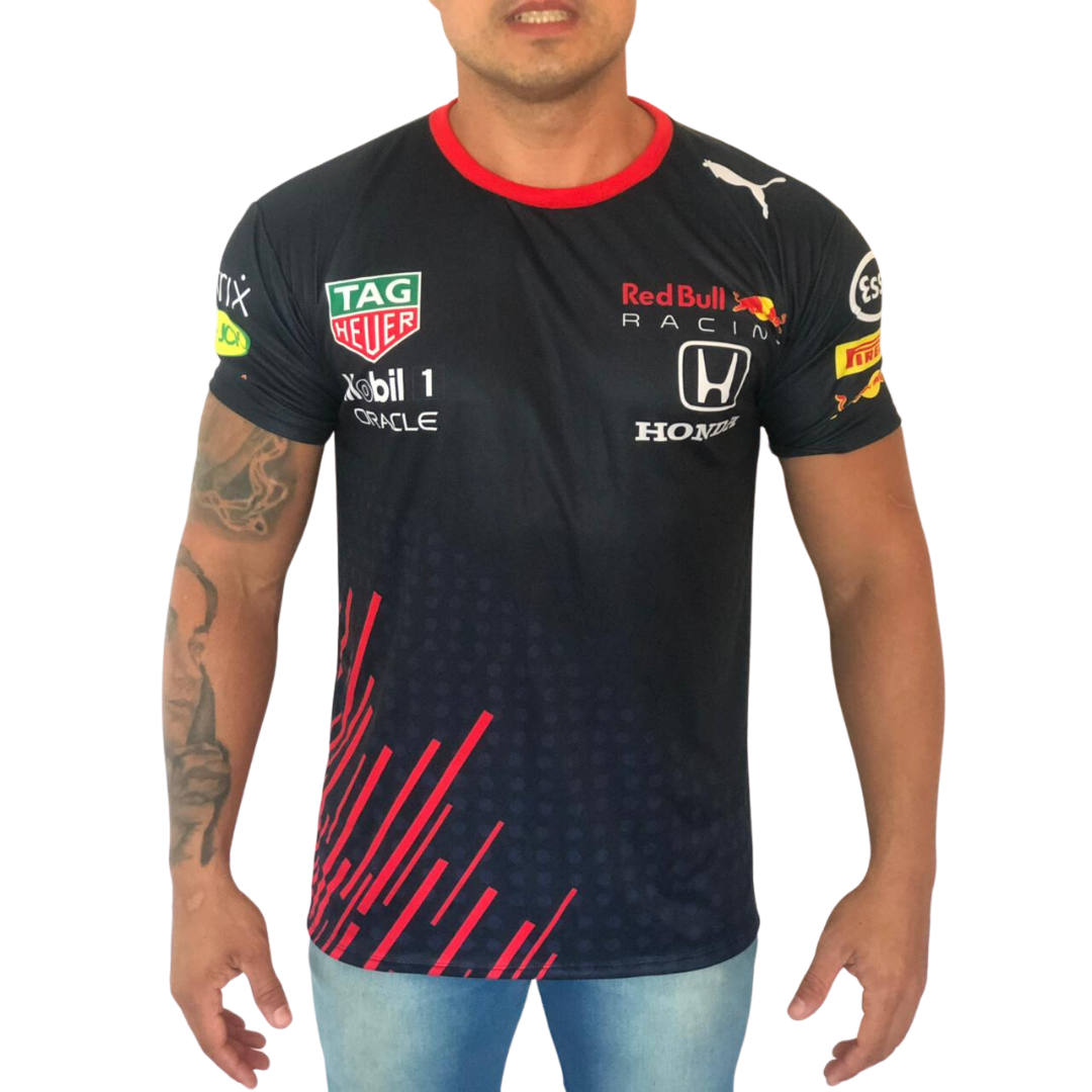 Camisa Dry Fit F1 RedBull Mobil 1 - Proteção UV