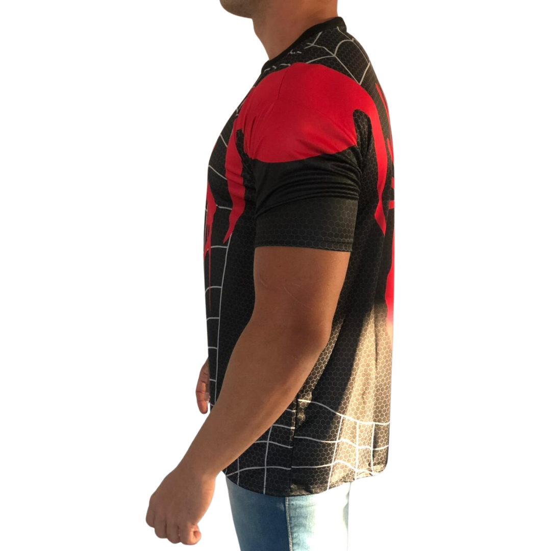 Camisa Dry Fit  Homem Aranha Verso - Proteção UV