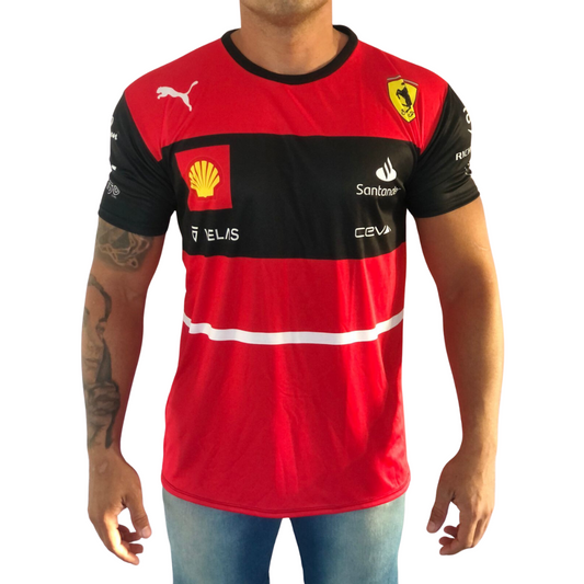 Camisa Dry Fit F1 Scuderia Ferrari - Proteção UV