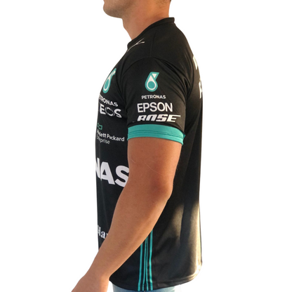 Camisa Dry Fit F1 AMG Petronas All Black - Proteção UV