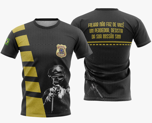 Camisa Dry Fit Polícia Fed. - Proteção UV