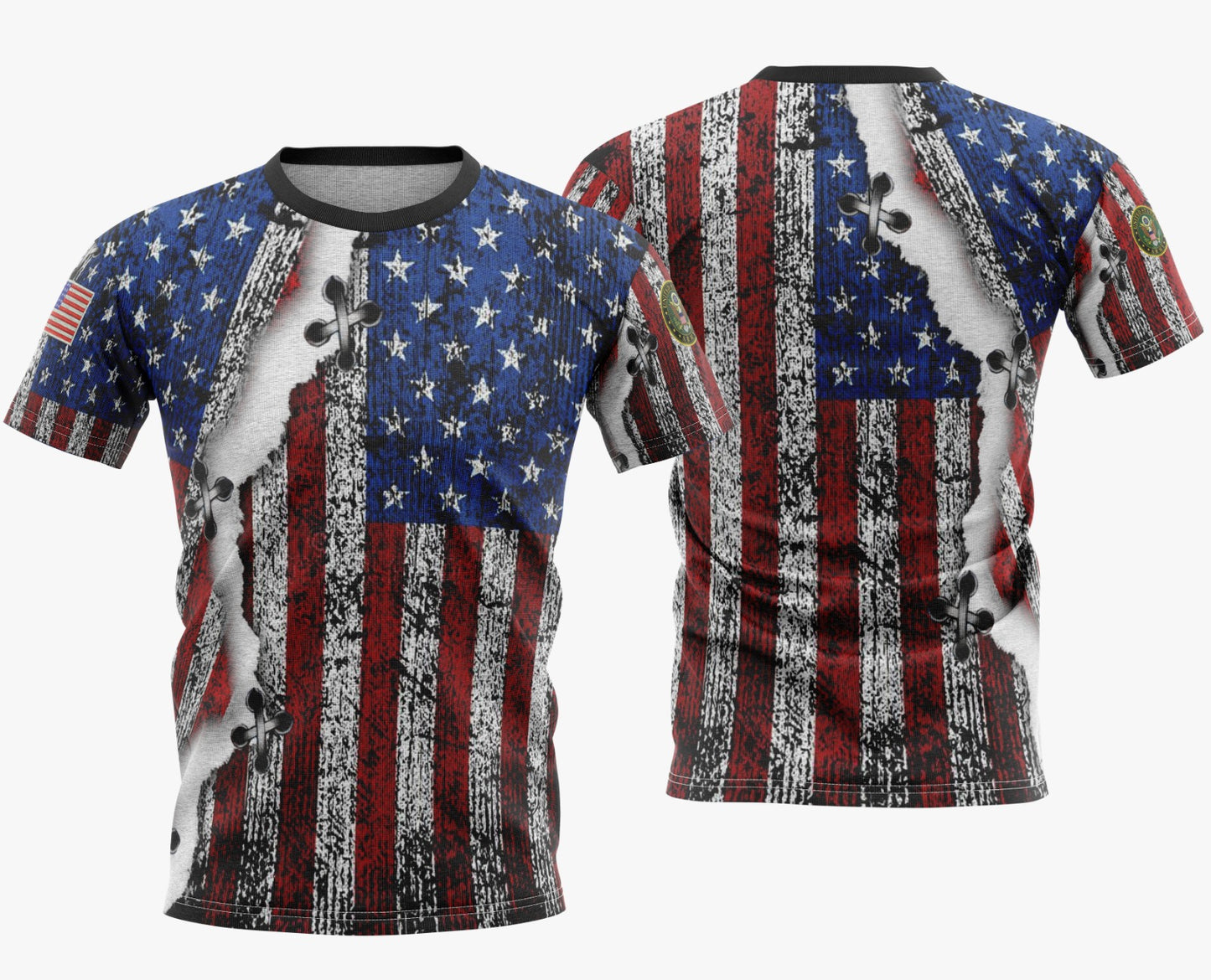 Camisa Dry Fit American Flag - Proteção UV