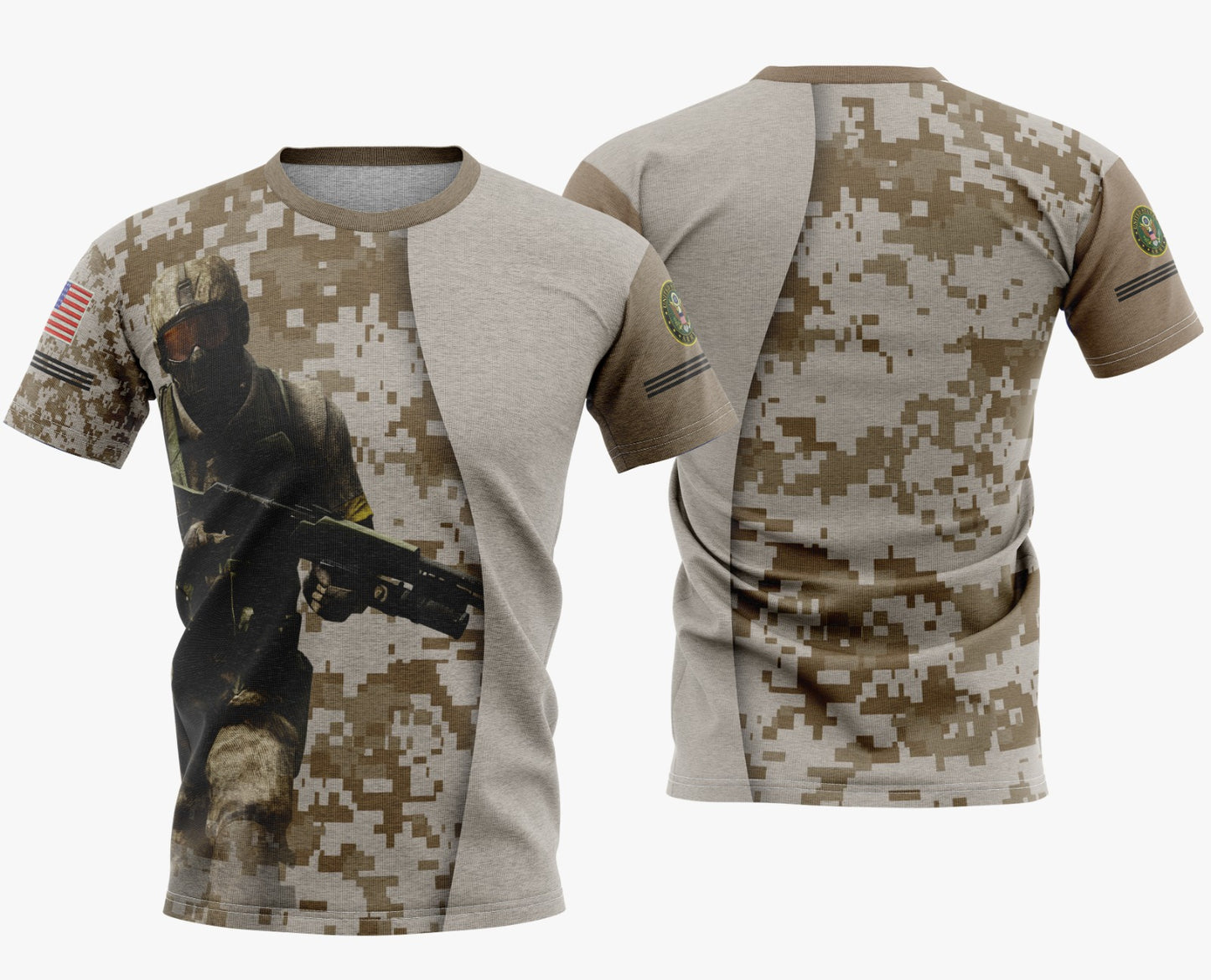 Camisa Dry Fit American Soldier - Proteção UV