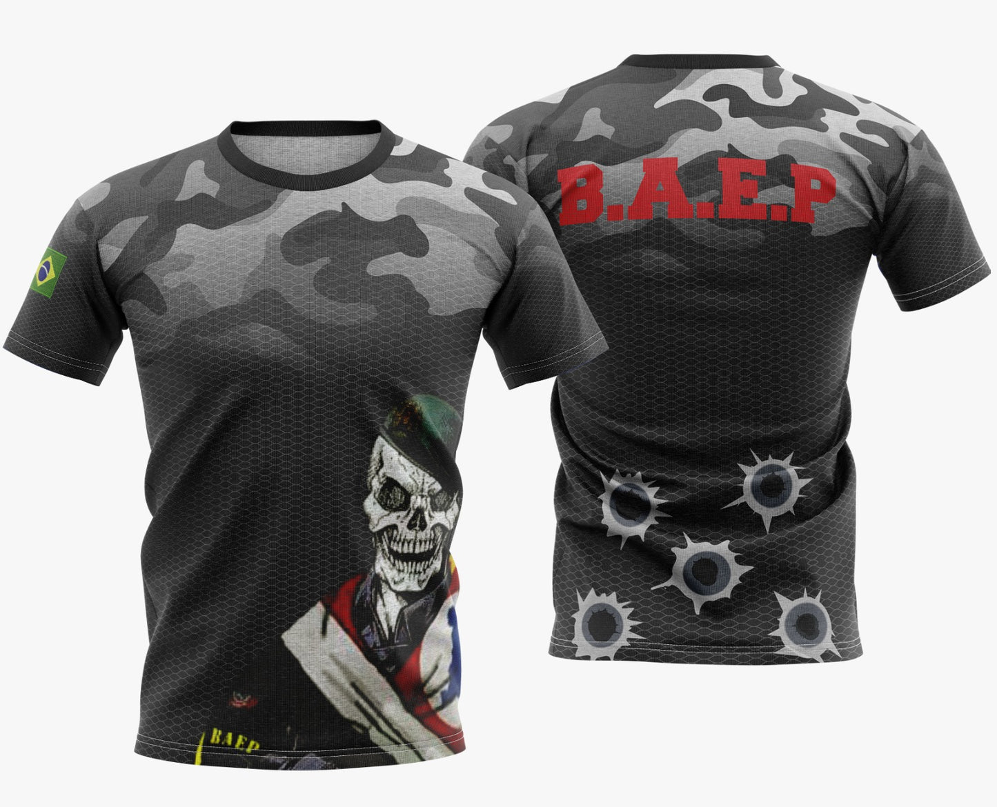 Camisa Dry Fit Camuflada B.A.E.P - Proteção UV