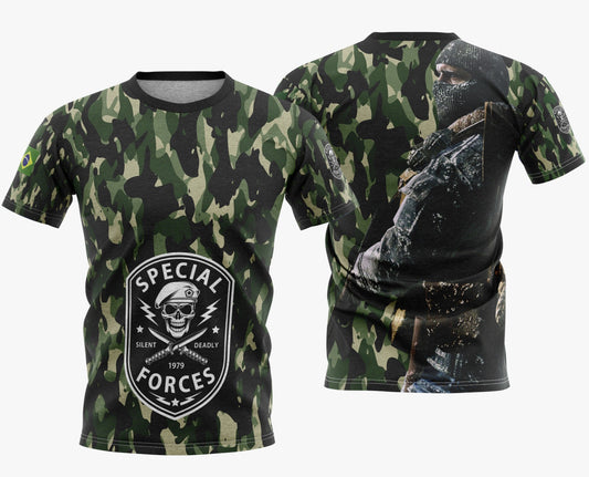 Camisa Dry Fit Deadly Special Forces - Proteção UV