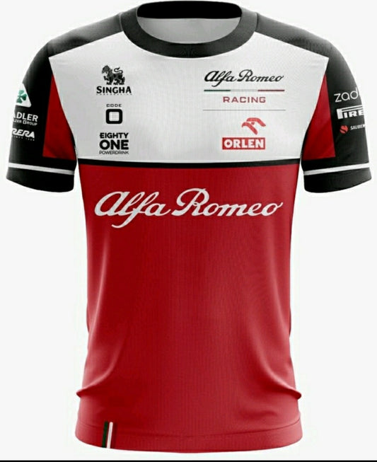 Camisa Dry Fit F1 Alfa Romeo - Proteção UV