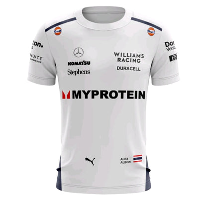 Camisa Williams Racing Branca 2024 - Proteção UV