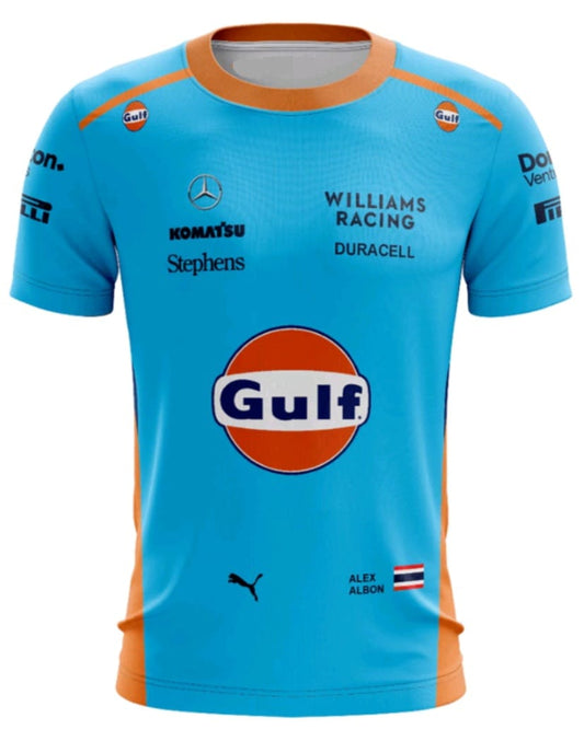 Camisa Williams Racing Azul 2024 - Proteção UV