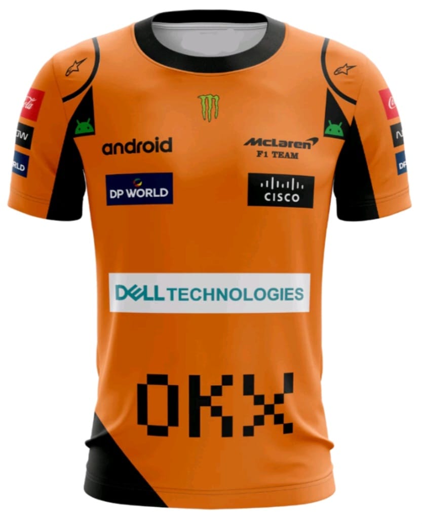 Camisa McLaren Laranja 2024 - Proteção UV