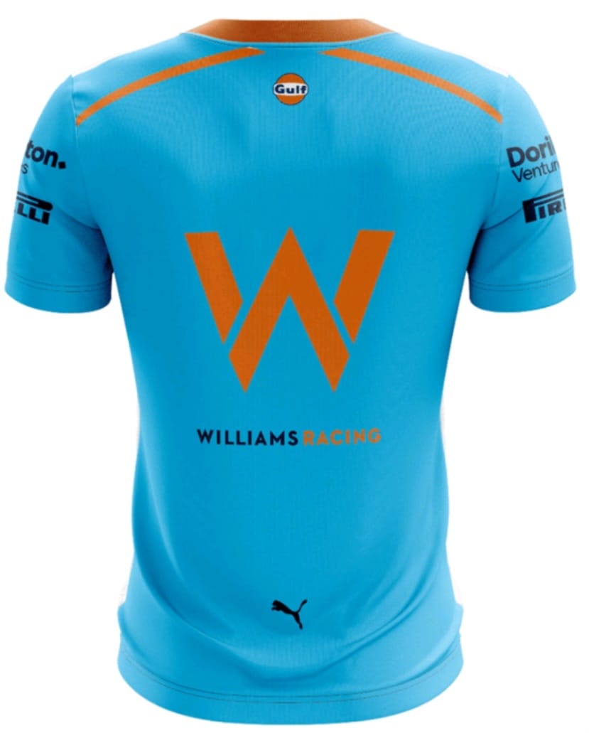 Camisa Williams Racing Azul 2024 - Proteção UV