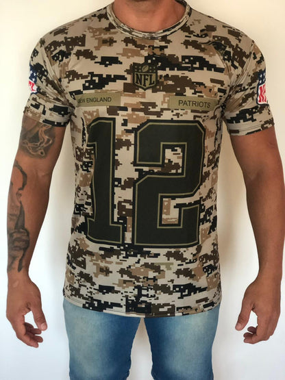 Camisa Dry Fit NFL Patriots - Proteção UV