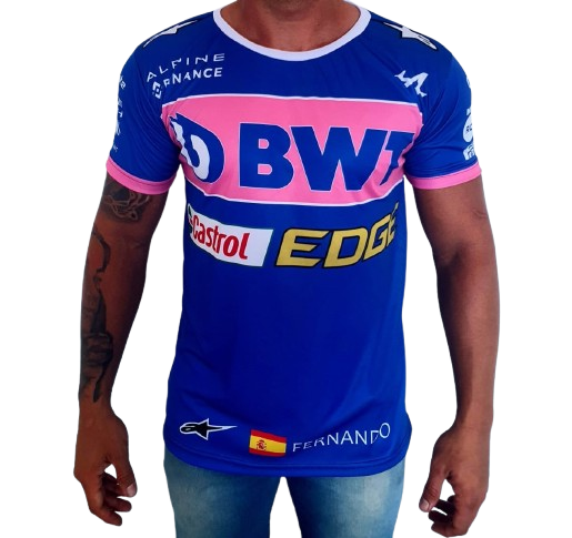 Camisa Dry Fit F1 BWT Alpine Azul - Proteção UV