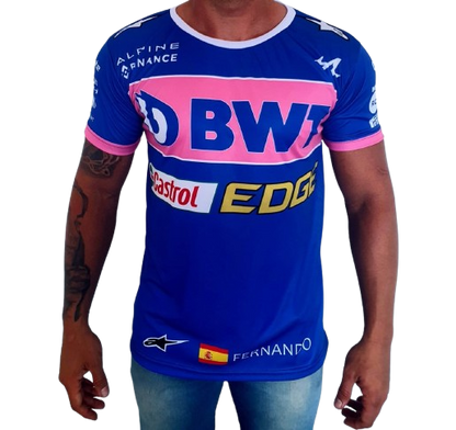 Camisa Dry Fit F1 BWT Alpine Azul - Proteção UV