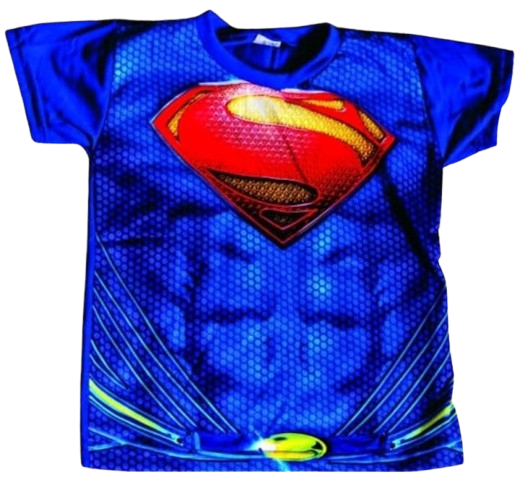 Camisa Super Man Herói Filmes - Proteçao UV